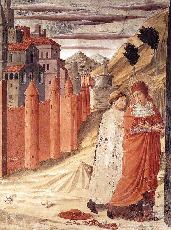 GOZZOLI, Benozzo The Departure of St Jerome from Antioch dg Germany oil painting art
